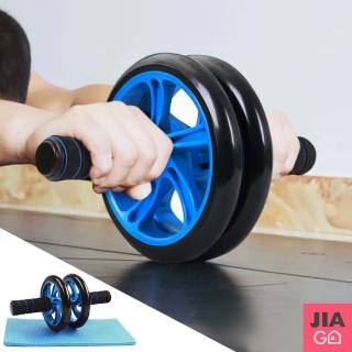 【JIAGO】雙輪靜音健腹輪-附跪墊