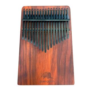 【Pangolin】板式實木拚接 卡林巴琴 姆指琴 非洲酸枝 紅壇 搭配PVD鍍鈦鋼片-曜岩黑(療癒小樂器)