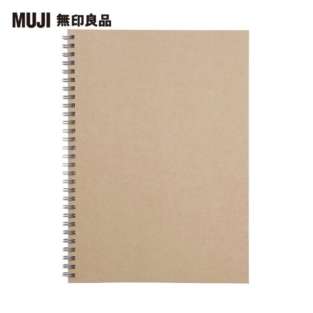 【MUJI 無印良品】雙環筆記本/空白/80張.B5.米