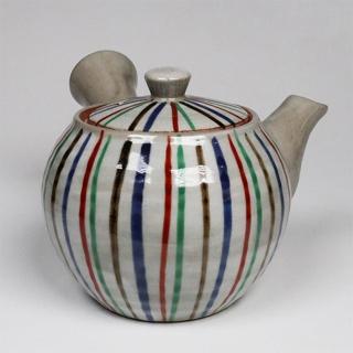 【福介商店】日本職人手作陶壺 十草2號 橫手急須0.36L(泡茶壺 沖泡壺 橫柄壺具)