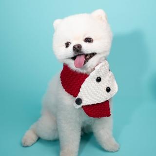 【QIDINA】可愛狐狸頭保暖寵物圍巾(3色任選)