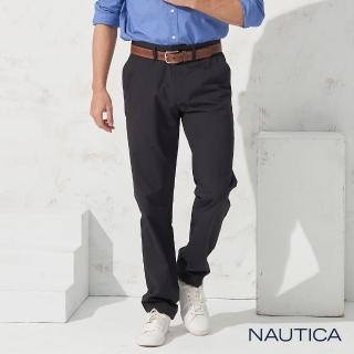 【NAUTICA】百搭涼感休閒長褲(黑色)