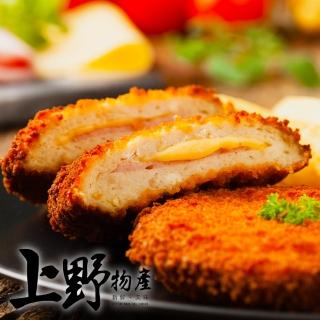 【上野物產】台灣豬 脆皮香濃起司豬排 x3包(800g/10片/包 排骨 豬排)