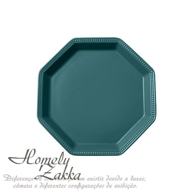 【Homely Zakka】北歐簡約啞光色釉八角新骨瓷餐盤/點心盤/水果盤_5色任選(飯碗 湯碗 餐具 餐碗 盤子 器皿)