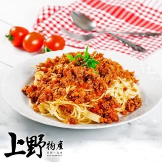 【上野物產】黑胡椒肉醬義大利麵 x12包(麵體+醬料包 310g±10%/包)