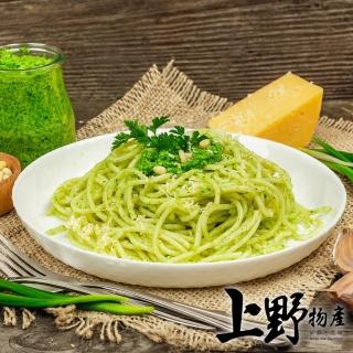 【上野物產】亞德里奶青醬鮭魚義大利麵 x12包(麵體+醬料包 300g±10%/包)