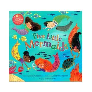 【麥克兒童外文】Five Little Mermaids（平裝書＋影音VCD）