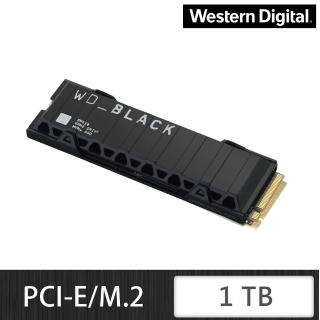 【Western Digital】黑標 SN850 1TB M.2 NVMe PCIe 固態硬碟(含散熱片)