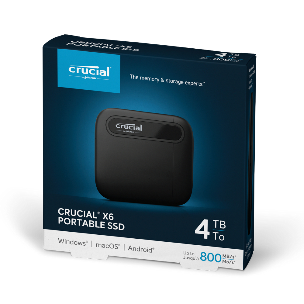 【Crucial 美光】X6 1TB 外接式SSD(USB 3.2 Gen2/Type-C) - momo