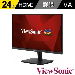 【ViewSonic 優派】VA2406-MH 24 吋 Full HD 2W雙喇叭 電腦螢幕(16:9/VA/60Hz/HDMI/VGA)