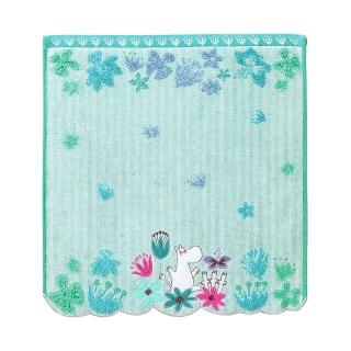 【Marushin 丸真】日本丸真Moomin花雨世界無撚刺繡洗臉巾