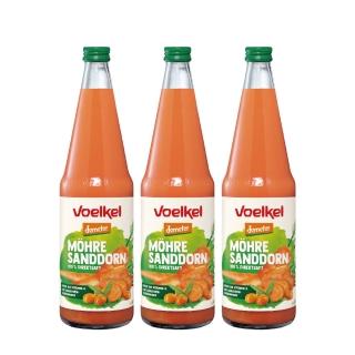 【機本生活OLife】Voelkel 有機胡蘿蔔沙棘汁(700mLx3瓶)