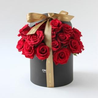 【CNFlower 西恩】摯愛 紅玫鮮花圓禮盒(送禮/買花/花禮/鮮花)