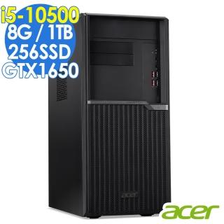 【Acer 宏碁】VM4670G 繪圖商用電腦 i5-10500/GTX1650 4G/8G/256SSD+1T/W10P(十代i5六核獨顯電腦)