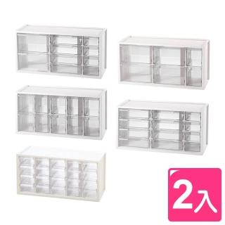 【SHUTER 樹德】小幫手分類收納盒-2入(MIT台灣製 A95小幫手系列 文具/髮式/飾品/小物分類盒 置物盒)