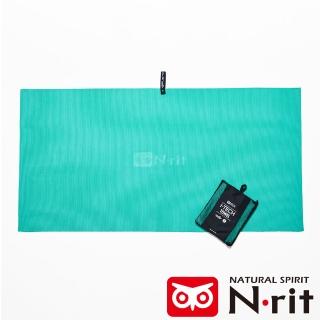 【N • rit】I-TECH抗菌輕量快乾運動吸水巾60X120CM(NSC418湖綠/登山健行/健身/單車/路跑)