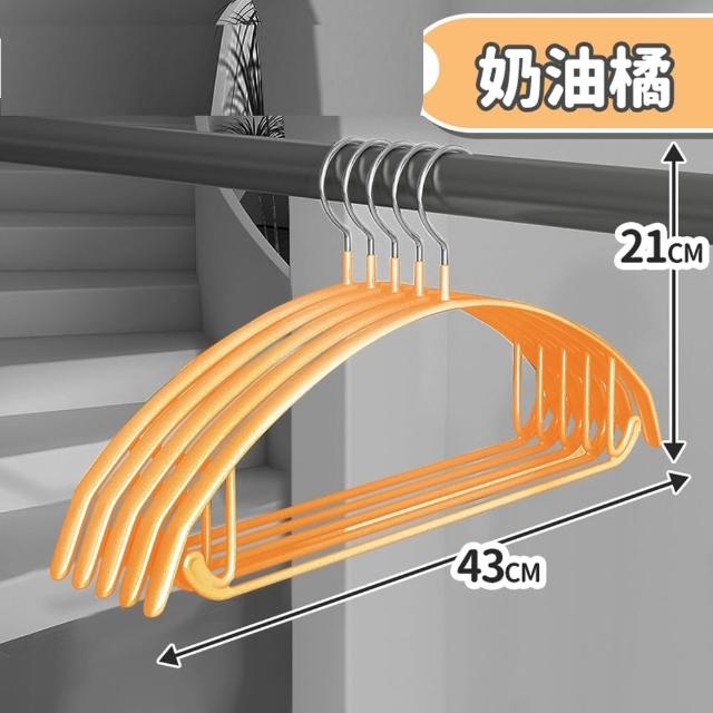 【KARY】100入質感加厚防滑無痕毛衣衣架(浸膠衣架)