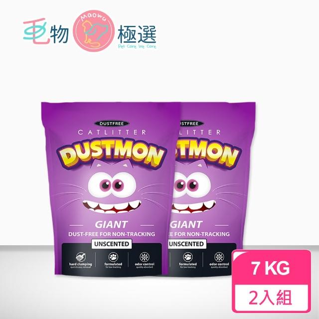 【毛物極選】韓國小怪獸貓砂 礦砂7kg*2入(無粉塵 凝解力強 除臭 美礦韓製)