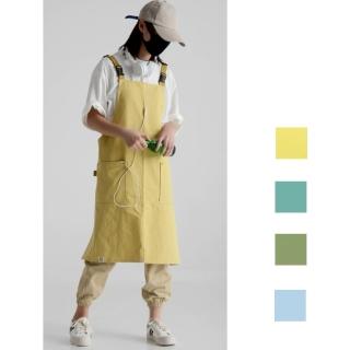 【Jun Jun】文青防潑水工作圍裙 料理圍裙(多色選)