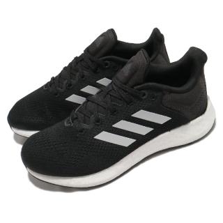 【adidas 愛迪達】慢跑鞋 Pureboost 21 運動 男女鞋 愛迪達 輕量 透氣 舒適 避震 情侶款 黑 白(GW4832)