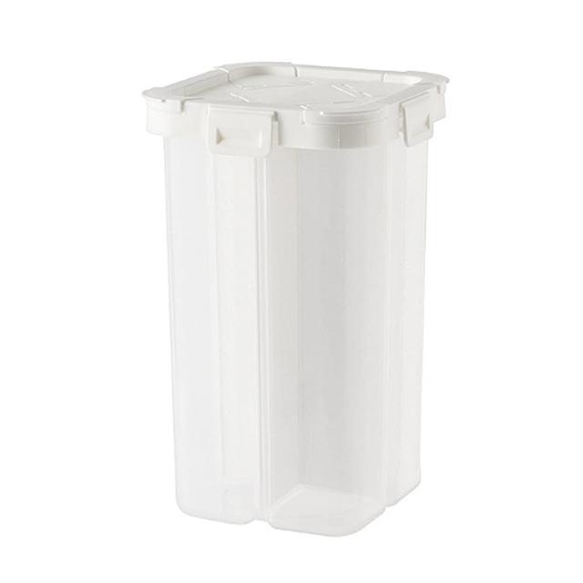 【好物良品】2.3L_日本五穀雜糧透明分裝罐分隔儲存罐(大容量儲物罐 防蟲防潮保鮮 密封罐 米桶 米壺 收納罐)