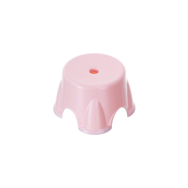 【KEYWAY 聯府】小里歐圓椅-4入 粉/藍(矮凳 塑膠椅 MIT台灣製造)