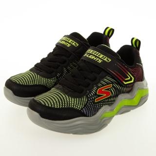 【SKECHERS】男童系列 ERUPTERS IV 燈鞋(400125LBKLM)