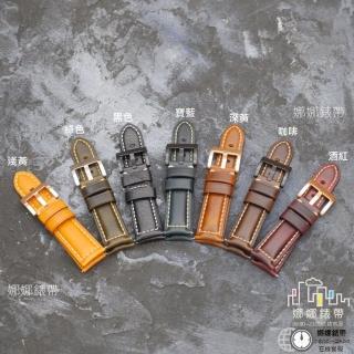 【娜娜錶帶】方錶扣 快拆快扣耳針 胖錶帶 真皮錶帶 22mm 24mm venu2 適用 牛皮錶帶 皮革錶帶(快拆耳針)