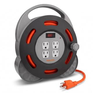 【PowerSync 群加】1開4插3P 工業用輪座延長線/動力線/10m(TX4AF310)