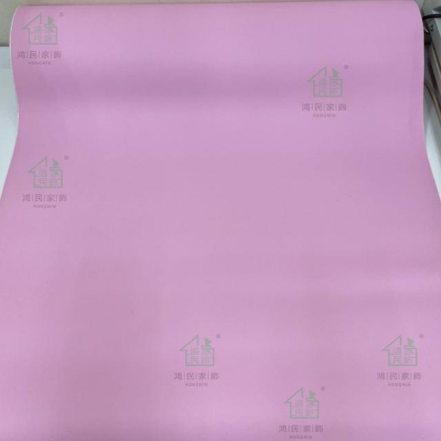 【鴻民壁紙】馬卡龍PVC消光防水自黏壁紙(防水 自帶背膠 莫蘭迪色牆 一撕即貼)