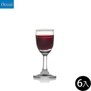 【Ocean】高腳烈酒杯/6入 30ml BL01(烈酒杯)