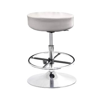 【GXG 吉加吉】圓凳款 工作椅 金屬圓盤+踏圈款(TW-T01 K)