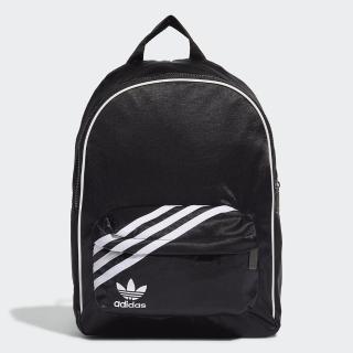 【adidas 愛迪達】後背包 旅行 肩背包 書包 三葉草 NYLON W BP 黑 GD1641