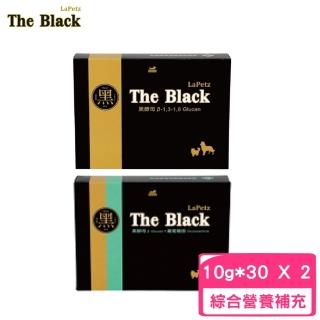 【LaPetz 樂倍】The Black 黑酵母保健液 10g*30包*2入組(寵物用/免疫力/關節保健)