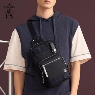 【PORTER INTERNATIONAL】NEW HEAT自信簡約單肩包(深藍)