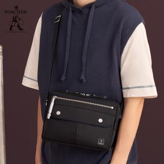【PORTER INTERNATIONAL】NEW HEAT簡約休閒斜背包(深藍)