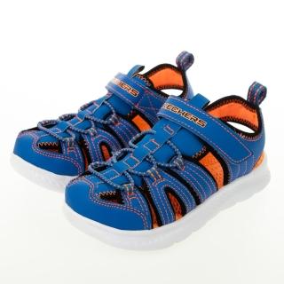 【SKECHERS】男童系列 C-FLEX SANDAL 2.0(400041LBLBK)