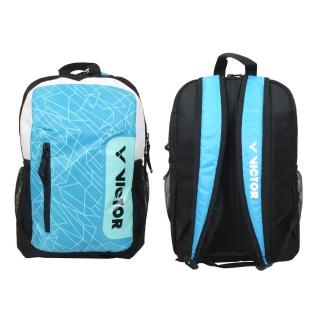 【VICTOR 勝利體育】雙肩後背包-裝備袋 球拍袋 羽球 勝利 黑白藍綠(BR006JRMC)