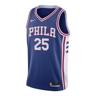 【NIKE 耐吉】PHI M NK SWGMN JSY ICON 20 籃球背心 男 藍色(CW3678498)