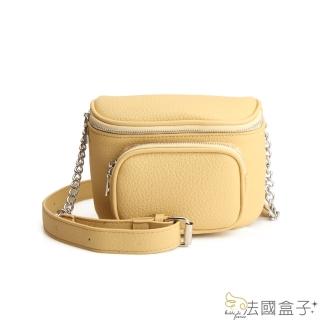 【法國盒子】休閒口袋胸/斜背包(共三色)