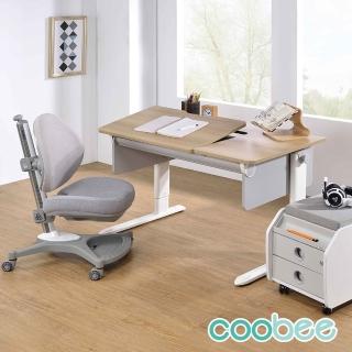 【SingBee 欣美】coobee L型板成長機能桌+138單背椅(兒童成長桌椅組/可升降桌椅/學習桌椅)