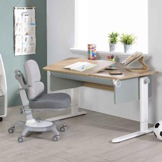 【SingBee 欣美】coobee L型板成長機能桌+142上下雙背椅(兒童成長桌椅組/可升降桌椅/學習桌椅)