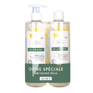 【KLORANE 蔻蘿蘭】寶寶金盞花洗髮沐浴精 2x500ml