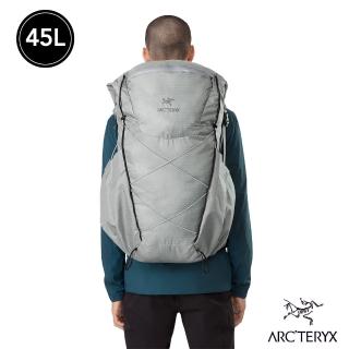 【Arcteryx 始祖鳥】男 Aerios 45L 輕量 登山 後背包(像素灰)