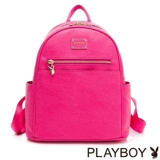 【PLAYBOY】後背包 Jazzy系列(桃紅色)