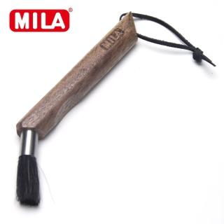 【MILA】彎頭胡桃木咖啡毛刷(清潔刷毛)