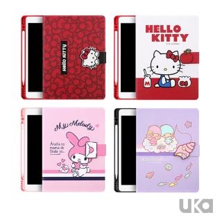 【SANRIO 三麗鷗】Apple iPad 10.2吋 蜜粉系列便攜筆槽平板磁扣保護套(4款)