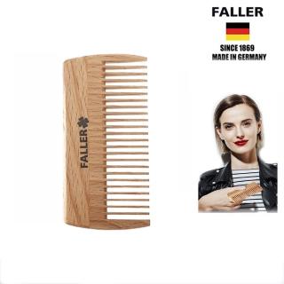 【FALLER 芙樂】掌上細木齒梳 防靜電細軟髮適用 FSC優質木材(隨身攜帶隨時好造型)