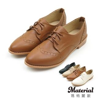 【Material瑪特麗歐】牛津鞋 花紋綁帶牛津鞋 MA女鞋 T52821(牛津鞋)