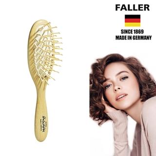 【FALLER 芙樂】德國製FSC橢圓圓珠櫸木氣墊木齒梳(頭皮與頭髮深層按摩)